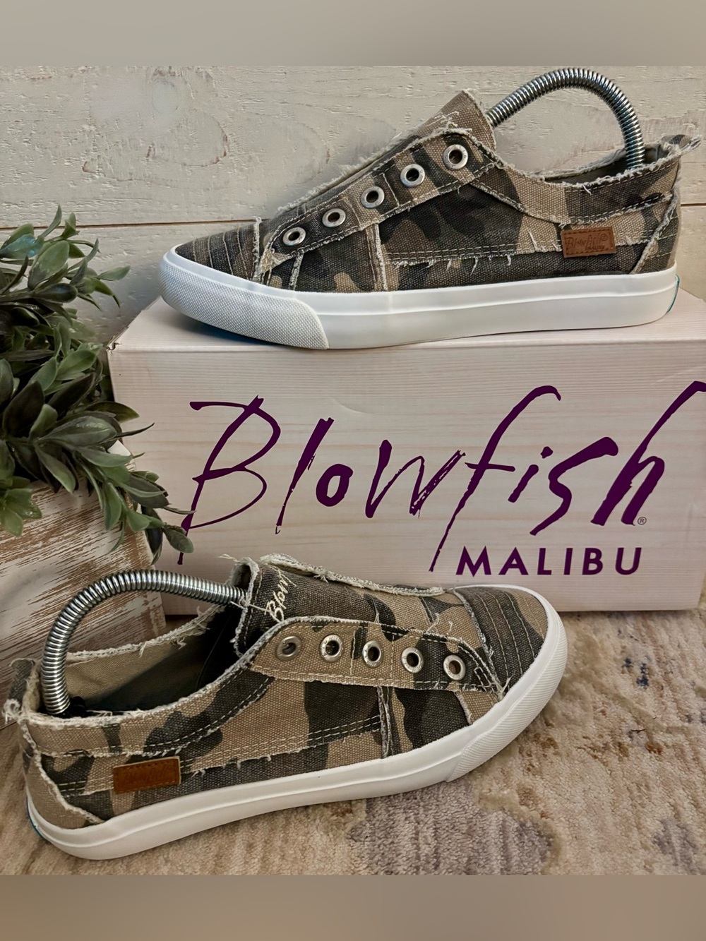 Blowfish Malibu Women’s Natural Camo Slip On Sneaker